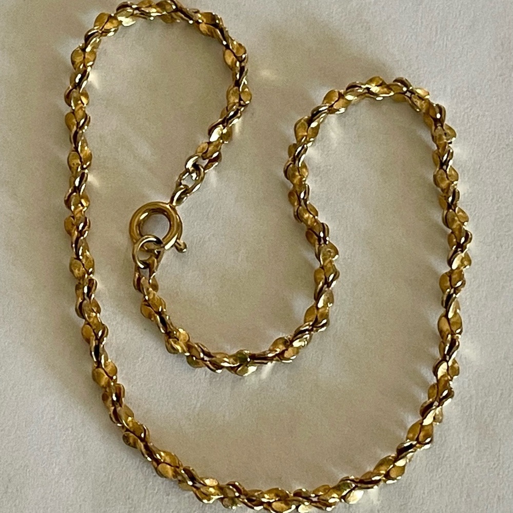 Vintage Goldtone Chain Bracelet 8” - Picture 1 of 6